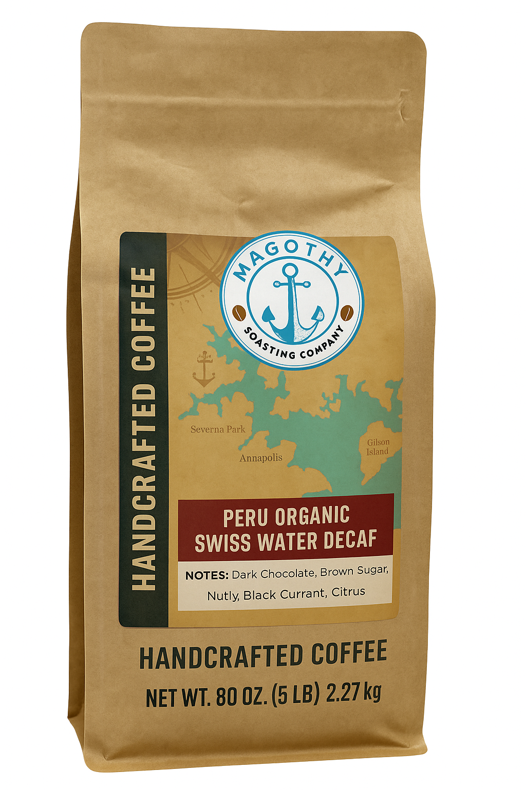 5lb Bag Peru Organic Swiss Water Decaf
