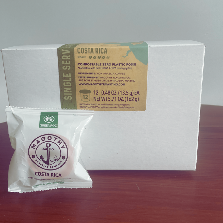Costa Rica Coffee Pods Magothy Roasting Company